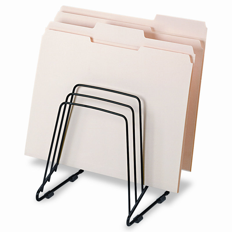 Black Metal Wire 5-Section Document Sorter