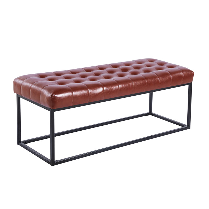 Beraun Upholstered Bench, Brown