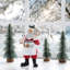 11"H Christmas Polyresin Santa Chef Figurine with Gingerbread House