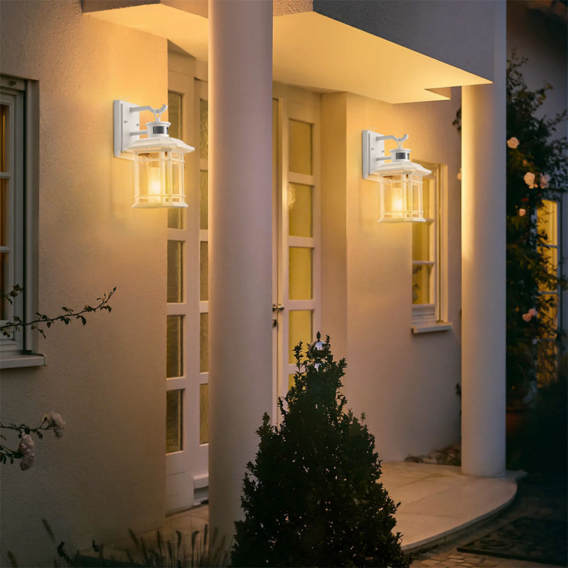 Lanterne murale blanche 100% aluminium, Blanc