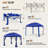 11 Ft. W x 11 Ft. D Pop Up Canopy Patio Gazebo with Mesh Wall-129505186