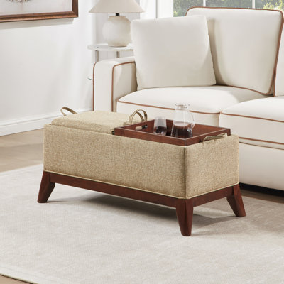 Banc de rangement avec plateaux réversibles Hillcrest