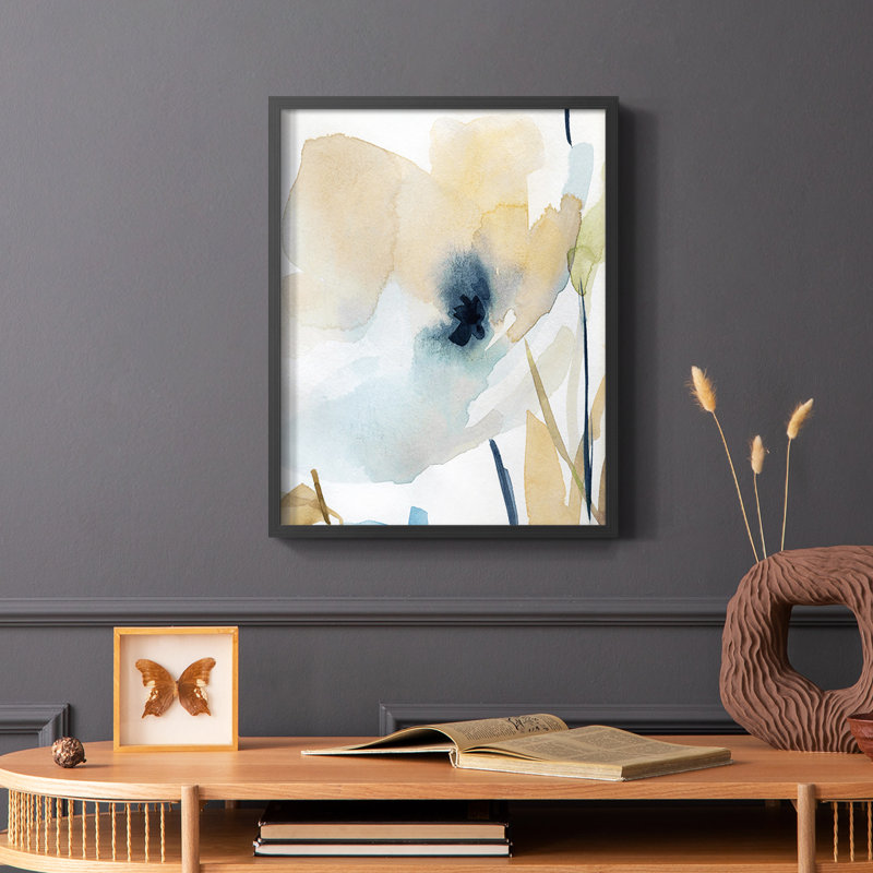Blooming Wash II, reproduction encadrée - bois massif, Noir, H 14 po x l 11 po