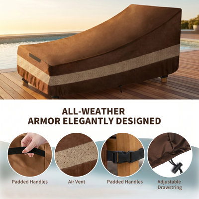Housse imperméable pour méridienne d'extérieur