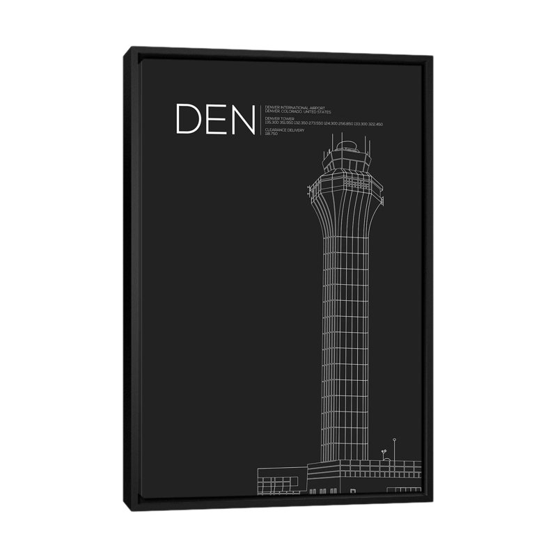 « coin-détente, aéroport international denver » par 08, reproduction d’impression sur toile, H 60 po x l 40po x P 1,5 po