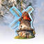 Windmill Decorative Wooden Ornaments By G. Debrekht