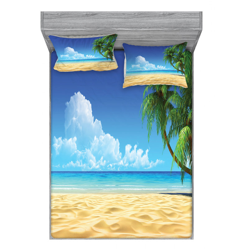 Microfiber Sheet Set, Queen Sheet Set with Fitted Sheet