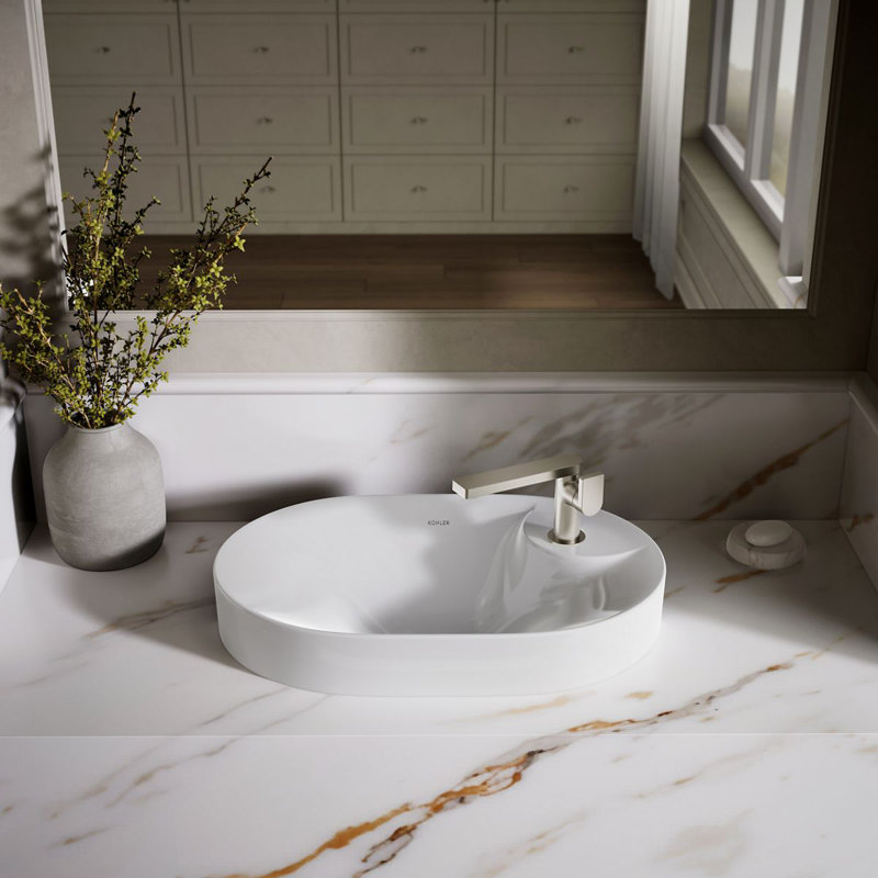 Chalice 22-3/4 " Oval Vessel Bathroom Sink