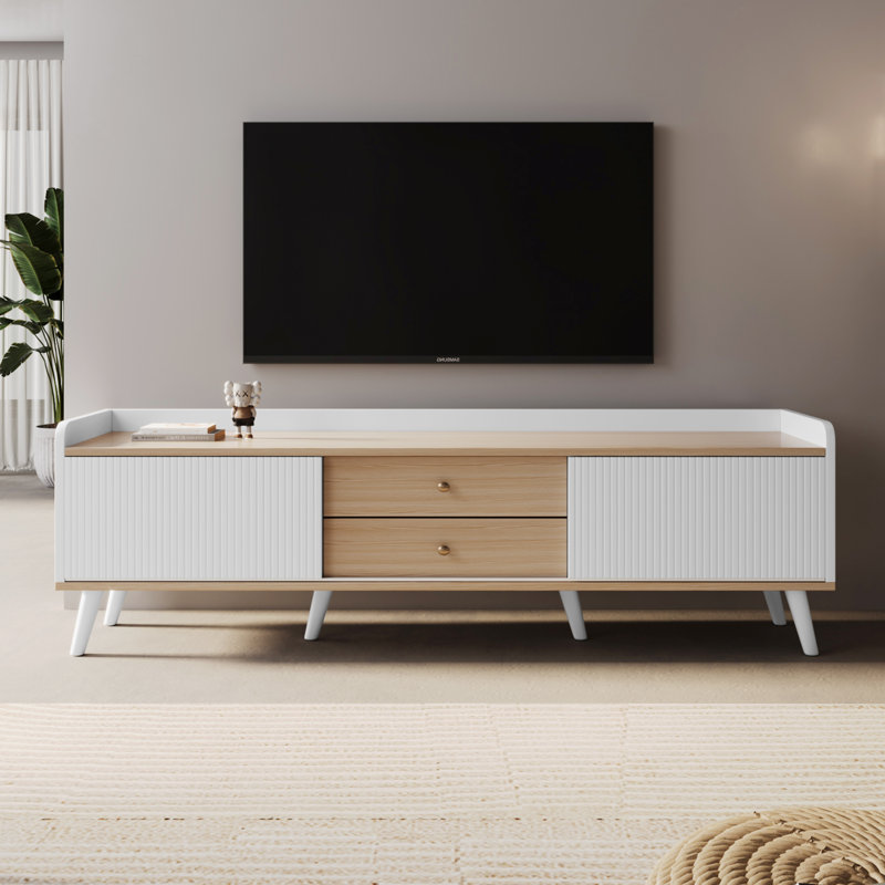Firger TV Stand for TVs up to 70", White