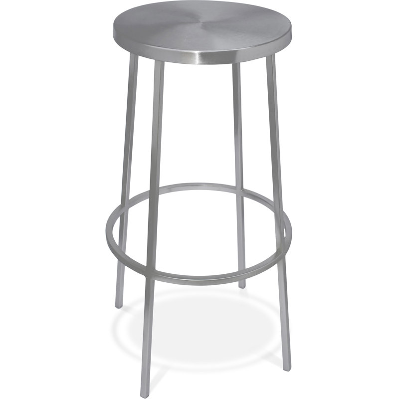 Tabouret de bar et de comptoir Tyson Lonn, Tabouret de bar (assise de 30 po de hauteur), Argent