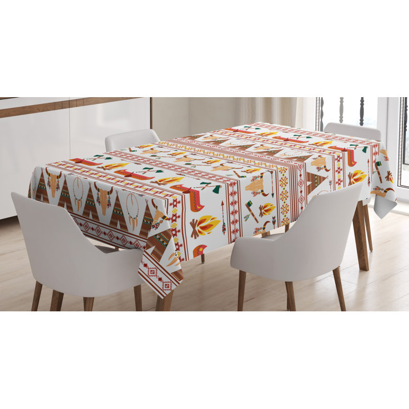 Geometric Tablecloth, 90" L x 60" W