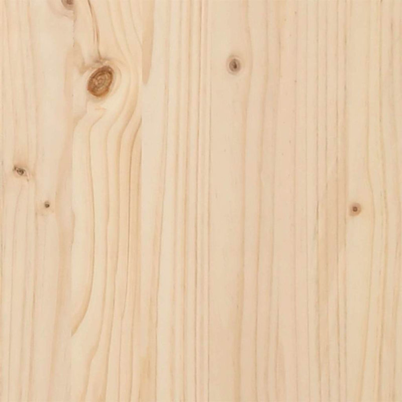  Christmas Trees with Stand Solid pine wood, Natural, 1.97' H