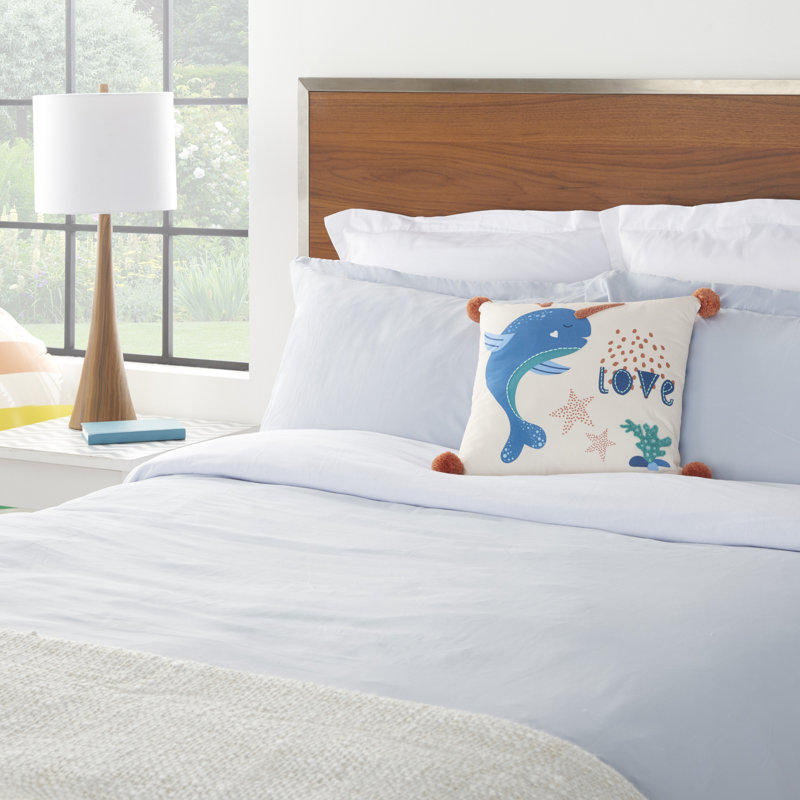  Housse et insert de coussin en coton Love Whale