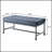 Industrial-Inspired Tufted Bench With Grey Velvet Upholstery And D20 Density Foam For Comfort And Style