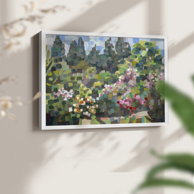 Arboretum in Spring -Framed Print - Restickable
