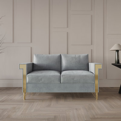 Snaresbrook Fabric 56.30'' Reception Loveseat