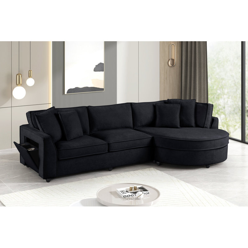 Elva Black Sectional