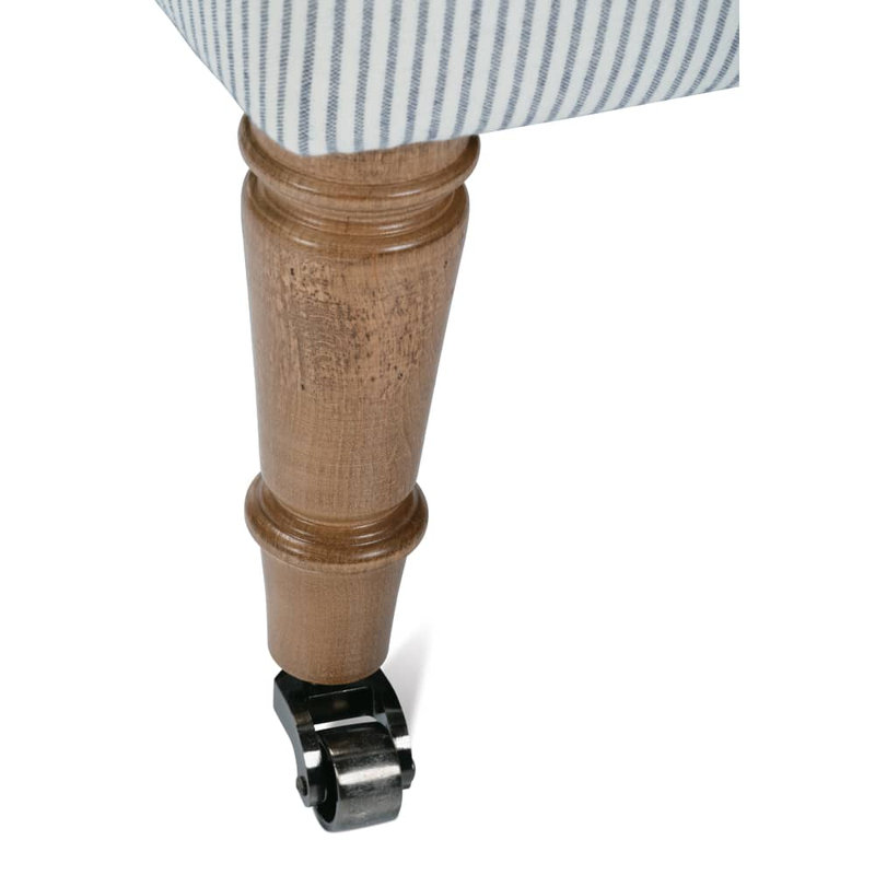 Hannah Arm Chair, Latte, Navy Stripe Twill (SA109-56)