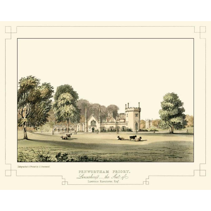 «Lark Manor ™ Greenwood, C.J., art sur toile tendue sous le titre: Lancashire Castles III, H 15 po x l 18 po