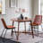 Anza Oak Round Solid Wood Dining Table