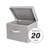 Set of 2 Storage Fabric Boxes with Lids-947849109