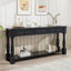 Console Trexm 63 po de long avec tiroirs et tablette pour le vestibule, le couloir et le salon (espresso, ancien SKU: WF314993AAB)-2048359488