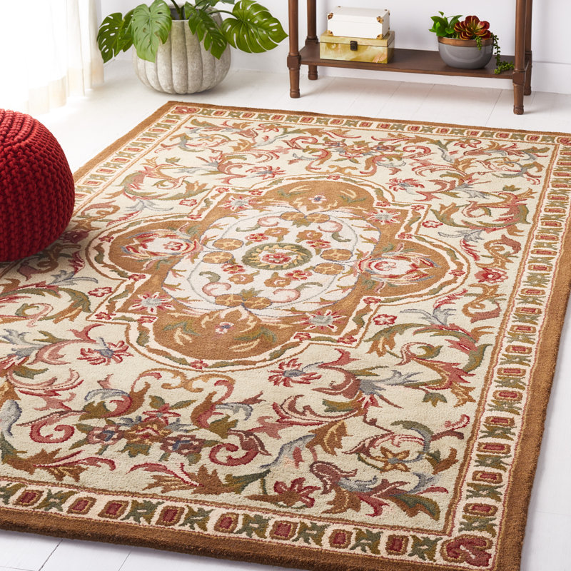 Classic Hand Tufted Wool Oriental Rug, Rectangle 5' x 8'