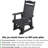 Poly Lumber Patio Glider with Removable Cup Holders-2075037149