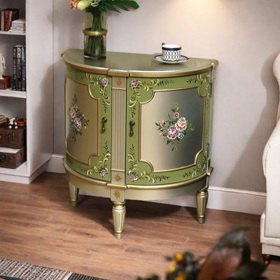Buffet décoratif rétro en bois peint