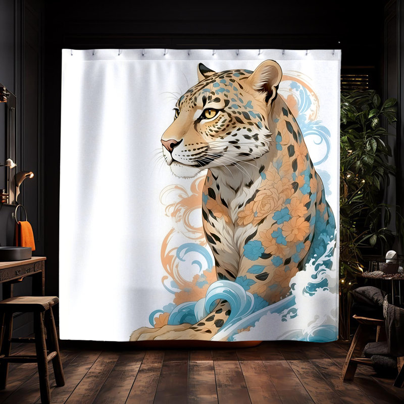 Rideau de douche Afrim Leopard