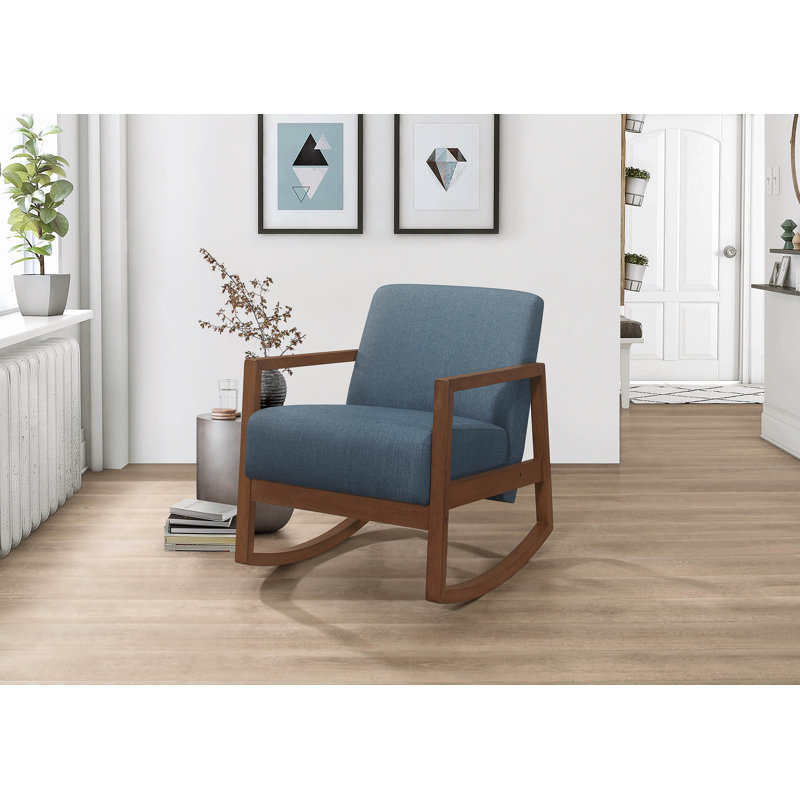 Fauteuil de 32 po de largeur, Tissu bleu performance