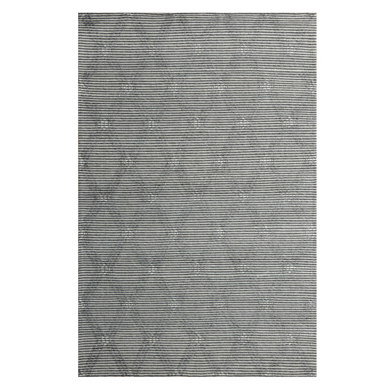 Tapis gris / ivoire moderne et touffeté à la main