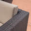 Ensemble de conversation avec coussins pour plusieurs chaises en rotin et coussins 5 pièces Balhi