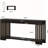 70.9-Inch 2-Tier Farmhouse Console Table - Vertical Stripe Legs-1780229041
