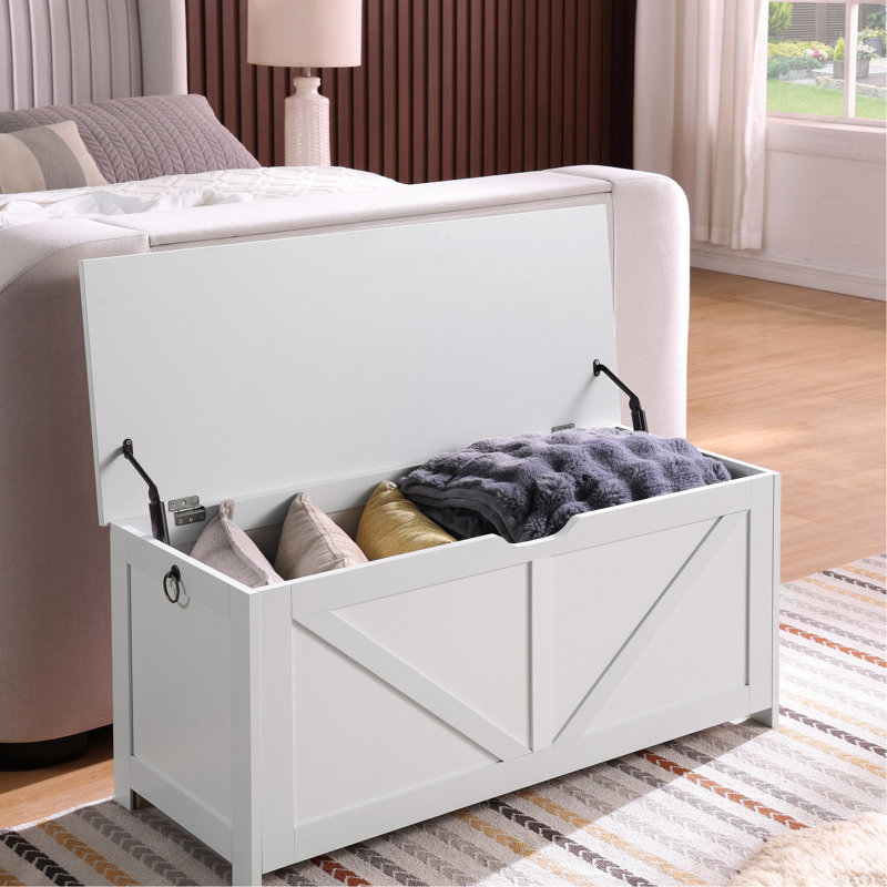 Banc de rangement - Rangement de vestibule blanc, découpe en U, espace de rangement spacieux, installation rapide, White