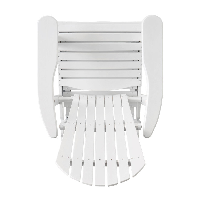 Chaise pliante inclinable Malibu résistante aux intempéries, Blanc