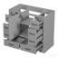 Meuble-lavabo 36 po sans lavabo, base d'armoire seulement, six tiroirs, diviseur de tiroir multifonctionnel, tablette réglable, gris-129754220