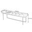 Banc rembourré en cuir Minimalist