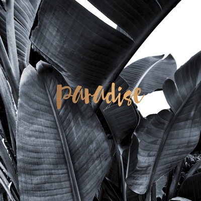 «Tropical Paradise Copper», impression sur toile tendue