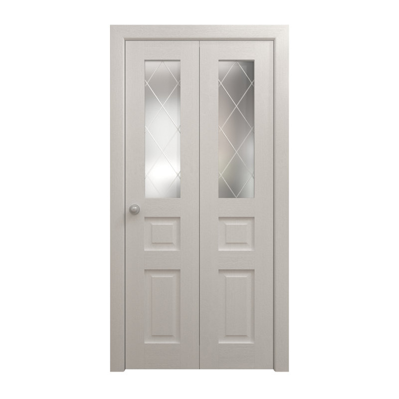Portes coulissantes pliantes pour garde-robe | Ego 5011 | Ensemble de quincaillerie pour moulures robustes | Portes de garde-robe de chambre en bois massif