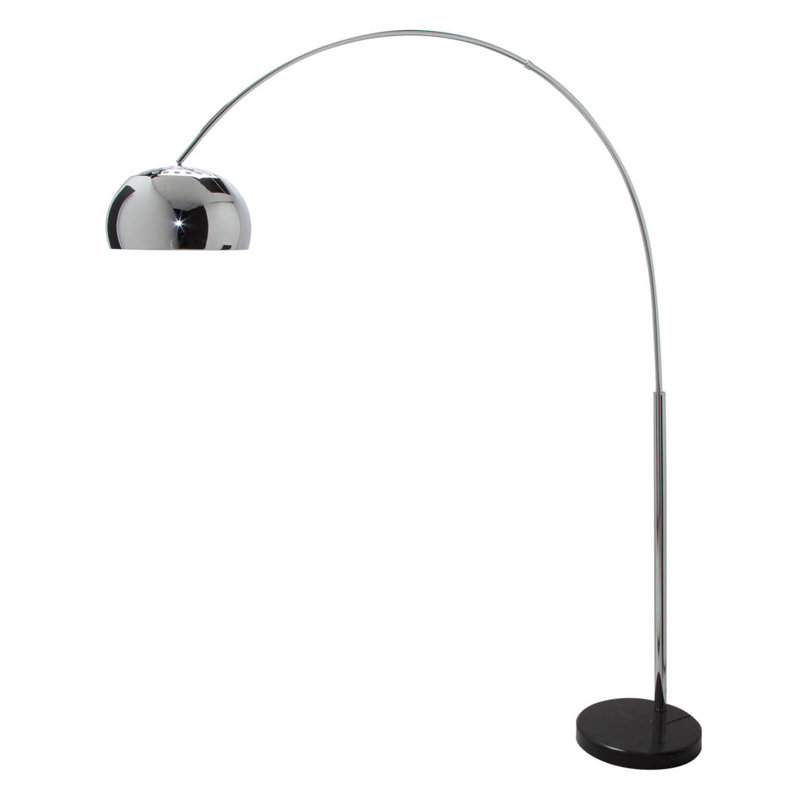 Ioanna 170cm Arched Floor Lamp, Chrome