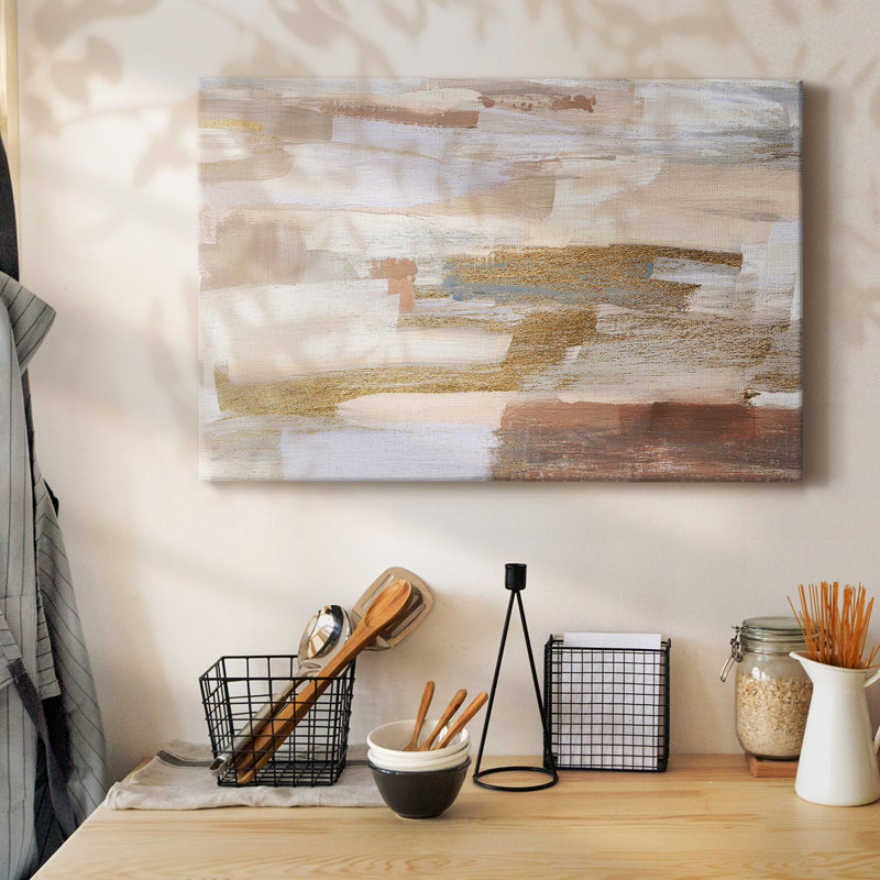 Toile tendue avec galerie Gold Quartz II, H 40 po x l 60 po