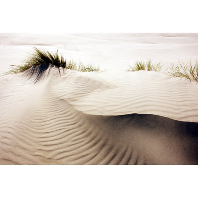 Rippled Sand Nature Background by LazingBee - Wrapped Canvas Print