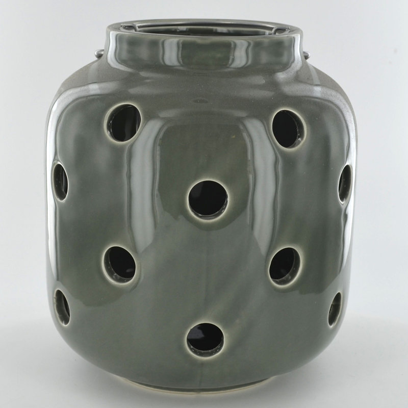 Concrete / Cement Fireplace Lantern, Grey