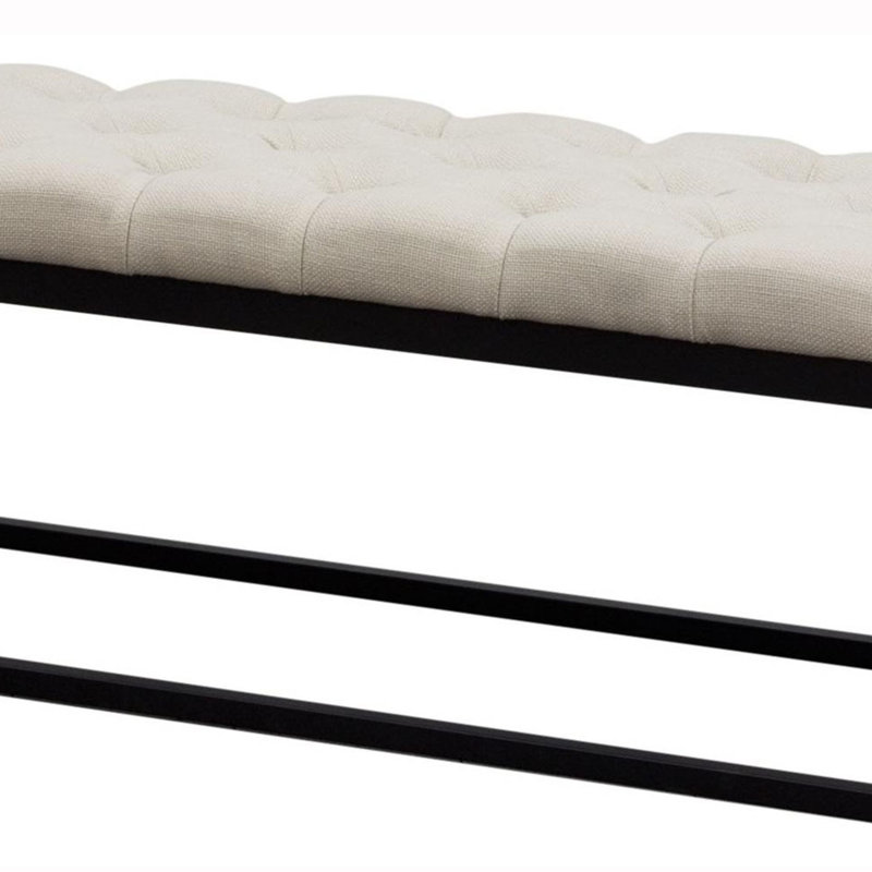 Banc de salle à manger Îleen, 19" H x 48" lx 16" p, Beige