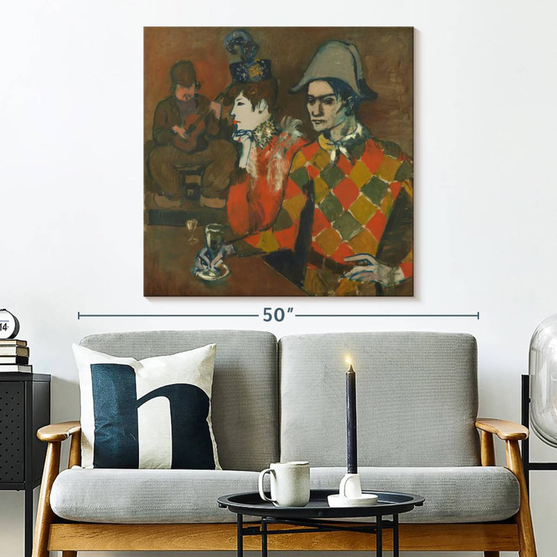 Leisha At The Lapin Agile, 33" H x 33" W