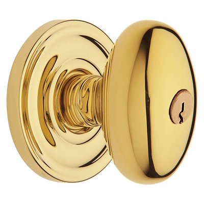 Keyed Egg Knob with Classic Rose