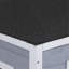 Large Wooden Cat Enclosure With Waterproof Roof And Platforms, Grey