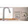 Moen Sleek MotionSense Wave Single Handle Pulldown Kitchen Faucet with Power Clean Technology