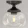 Semi Flush Mount Ceiling Light with Glass Shade